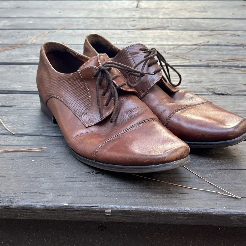 Florsheim brown leather men’s dress shoes size 10.5